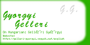 gyorgyi gelleri business card